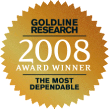 Goldline Research 2008 Award Winner: The Most Dependable