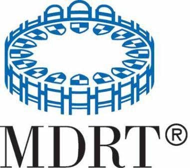 MDRT logo with circular crest and shields