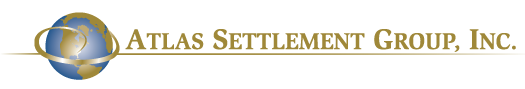 Atlas Settlement Group, Inc. logo with globe icon