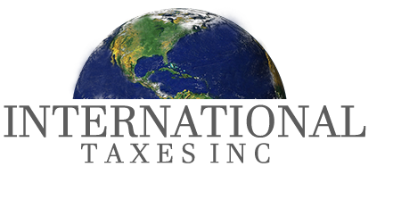 International Taxes Inc logo with globe for tax planning