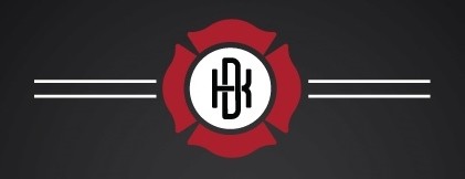 HDK logo in a red Maltese cross on black background