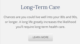 Long-Term Care text card about health care likelihood.