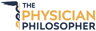 The Physician Philosopher logo with caduceus symbol