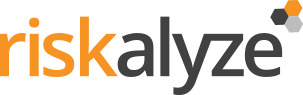 Riskalyze logo with orange and grey hexagon icons