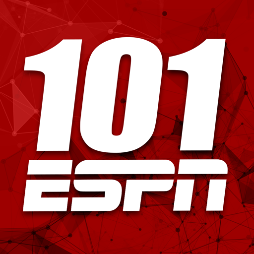 101 ESPN logo on a red background