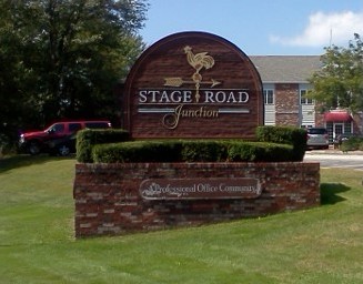 Stage Road Junction Professional Office Community entrance sign