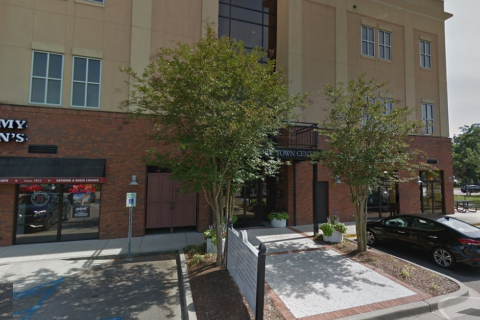 Jimmy John's storefront with brick building