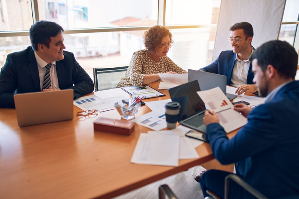 Financial advisors team