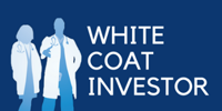 White Coat Investor logo with two doctors in lab coats