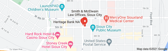 Map of 505 5th Street 100 sioux city, IA 51101