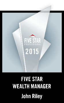 2015 Five Star Wealth Manager award for John Riley