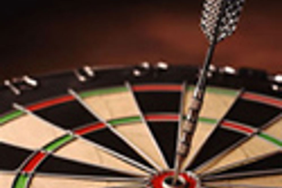 Dart in bullseye