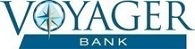Voyager Bank logo with a compass rose icon.