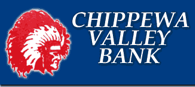 Chippewa Valley Bank logo with Native American profile