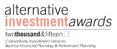 2015 Alternative Investment Award for Financial Planning
