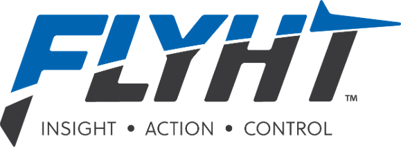 FLYHT logo with slogan Insight Action Control