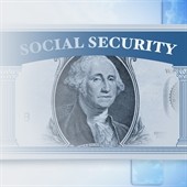 George Washington on a Social Security card illustration.