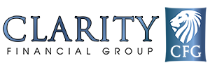 Clarity Financial Group logo with lion icon and CFG text