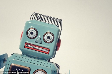Vintage tin robot representing robo-advisor technology.