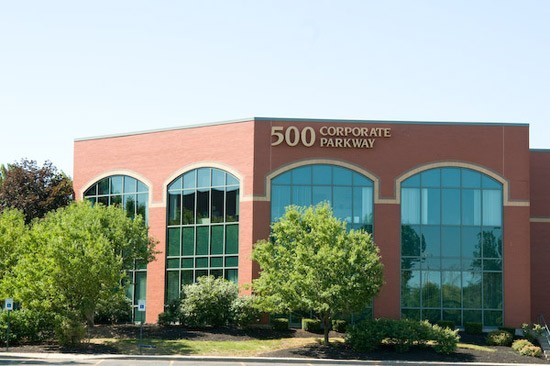 Exterior of 500 Corporate Parkway office building.