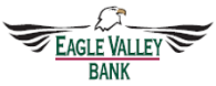 Eagle Valley Bank logo with eagle head and wings