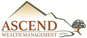 Ascend Wealth Management logo with mountain and tree