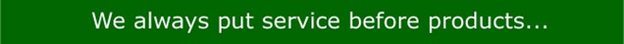 The word 'service' in white text on a green background.