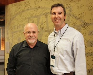 Dave Ramsey and a SmartVestor Pro posing together.