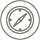 Icon of a circular navigation compass