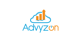 Advyzon logo with cloud and rising bar chart