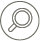 Magnifying glass icon for searching retirement plans