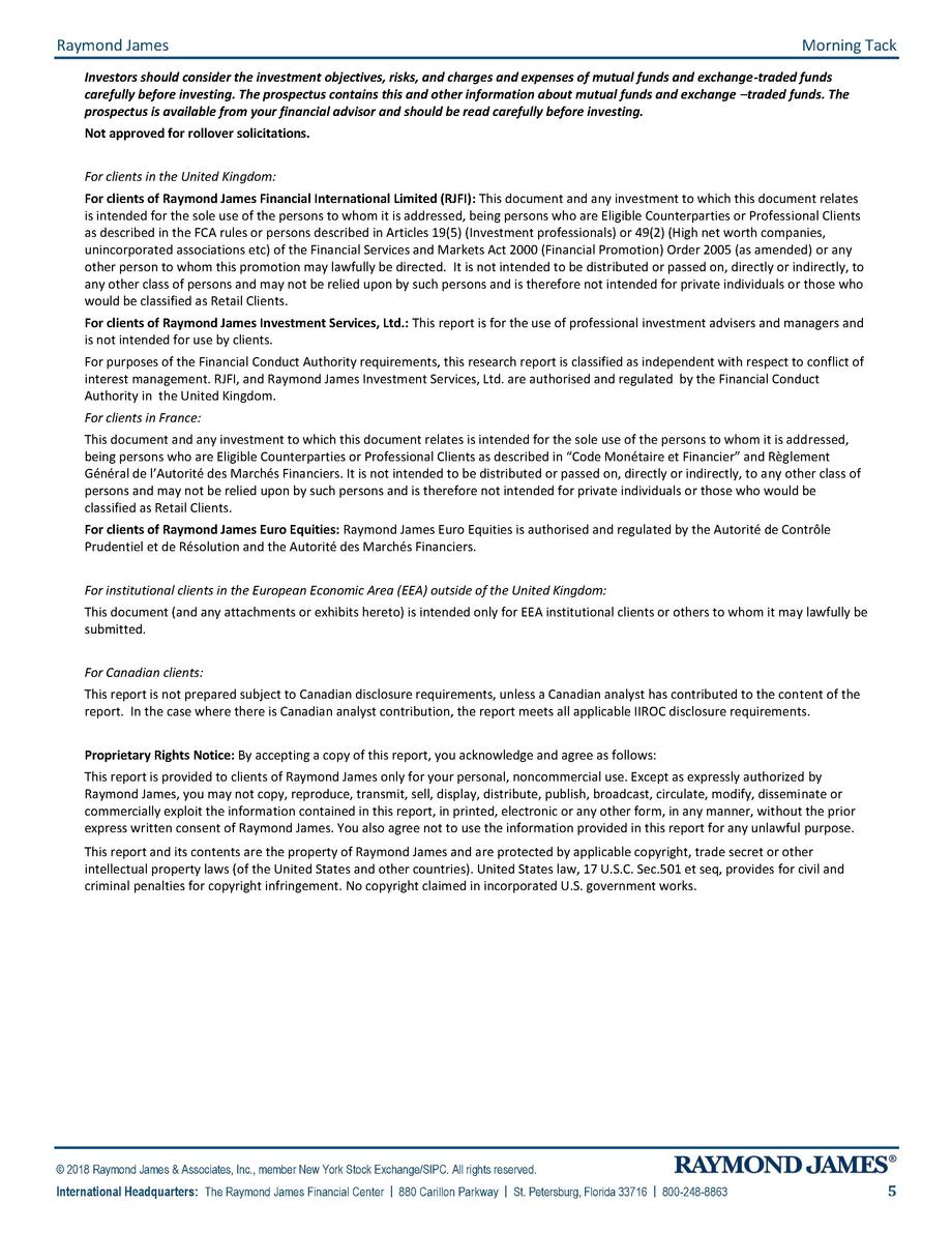 Legal disclaimer and disclosure text for Raymond James.