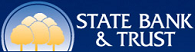 State Bank & Trust logo with three trees