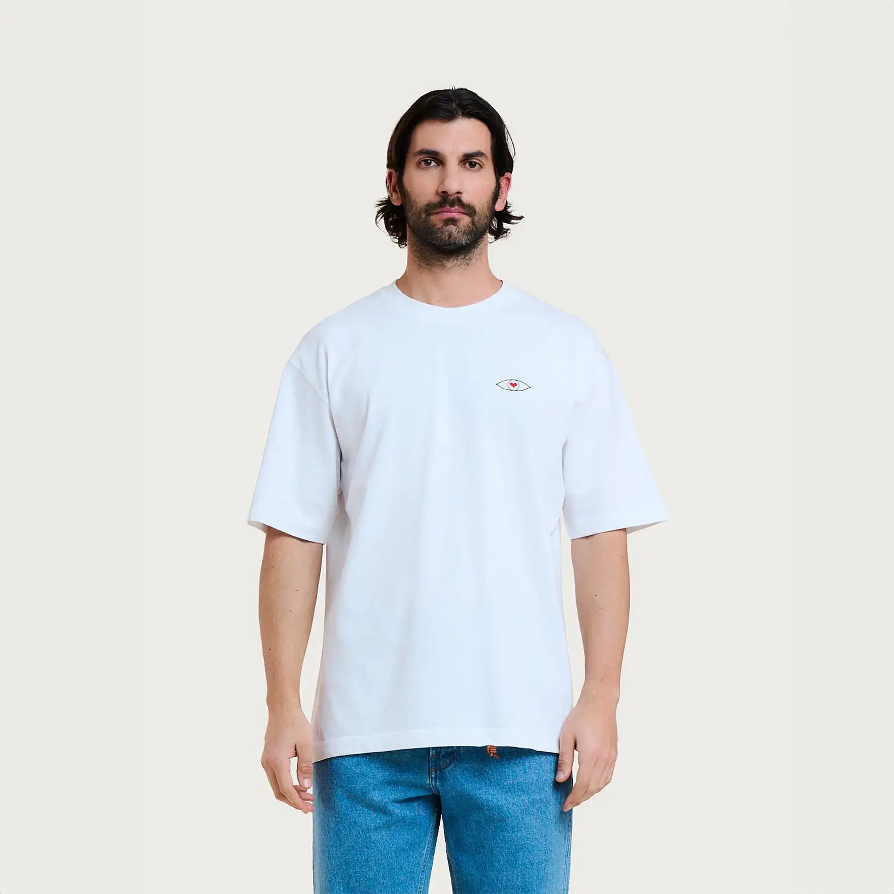 Mixte HOMECORE T-SHIRT VISION WHITE BLACK