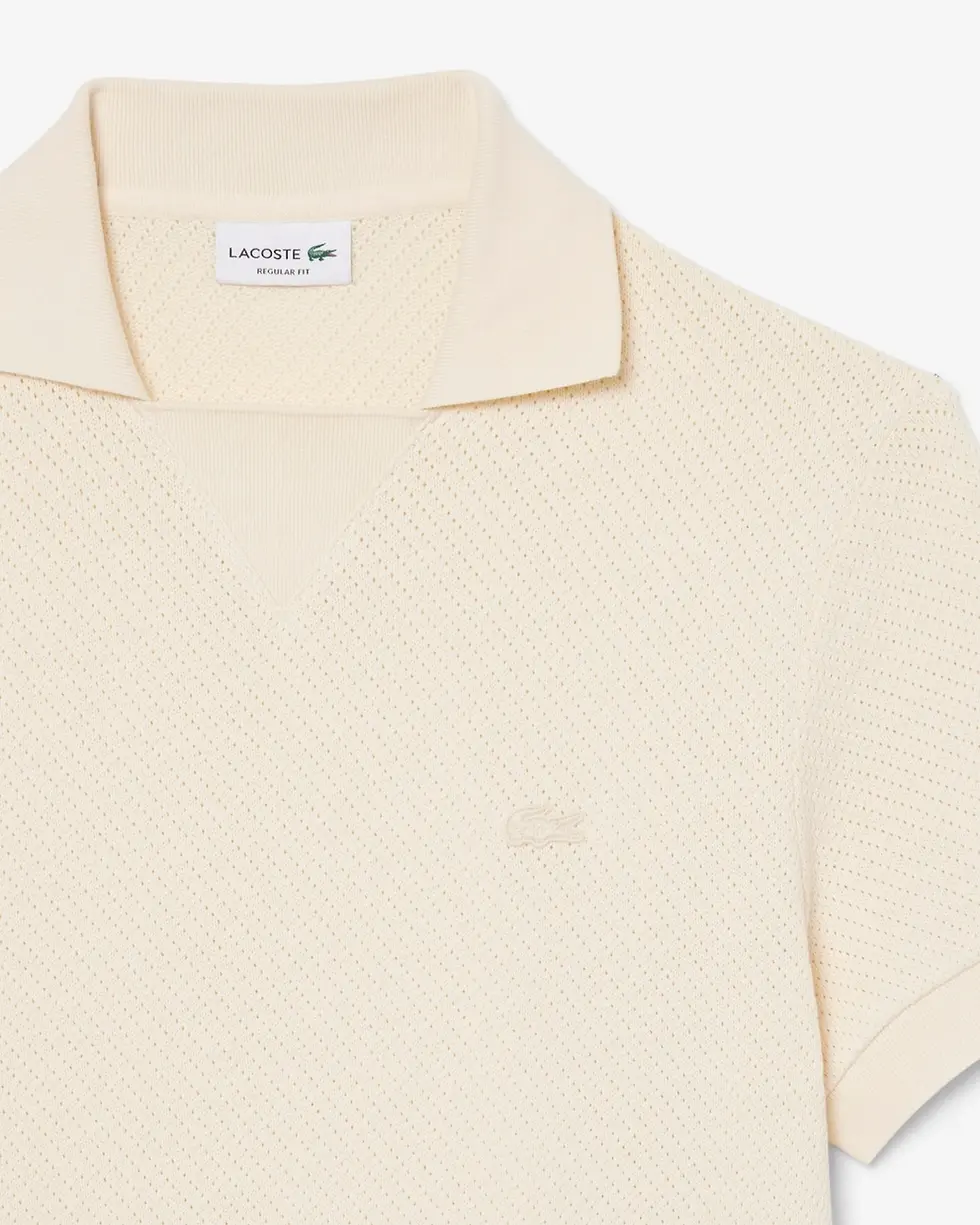 Miniature : LACOSTE POLO AJOURE DH2677 BEIGE