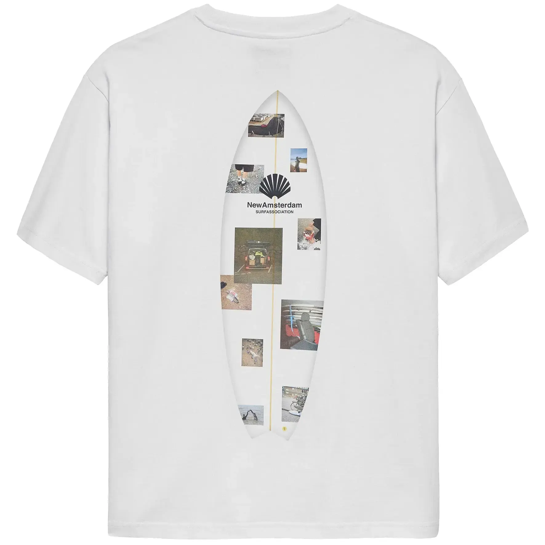 NEW AMSTERDAM SURF ASSOCIATION T-SHIRT SURF ZINE WHITE