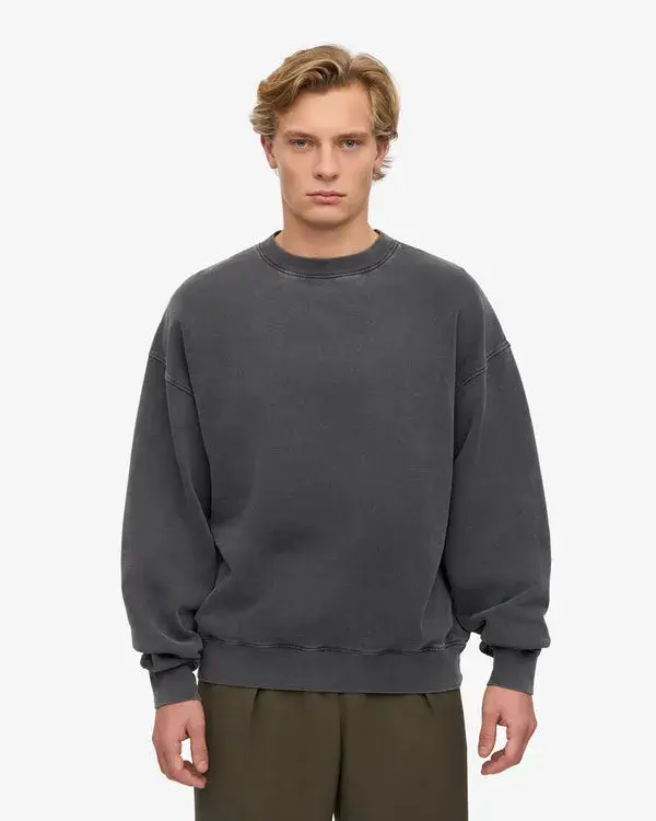 Miniature : COLORFUL STANDARD SWEAT OVERSIZED CREW FADED BLACK
