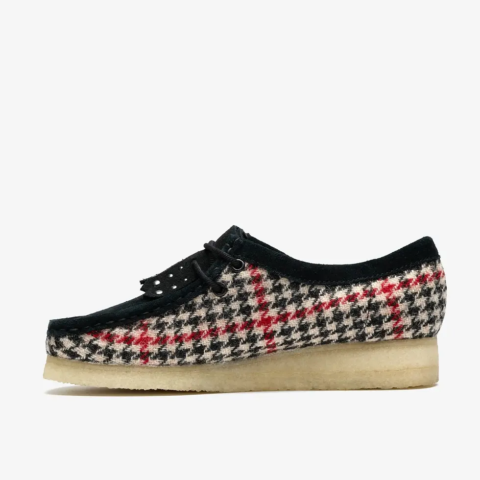 Miniature : W CLARKS ORIGINALS WALLABEE BLACK TWEED COMBI