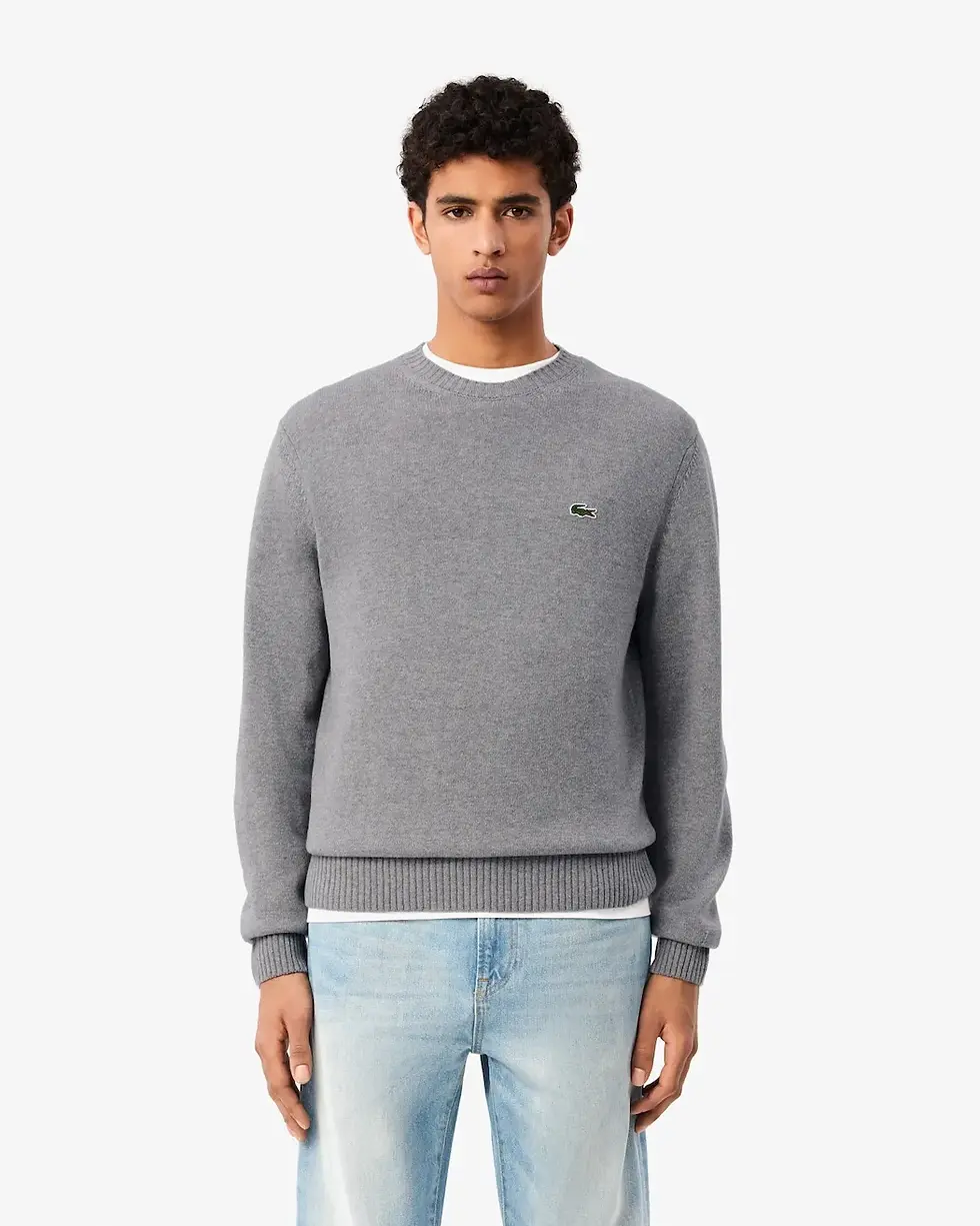 Miniature : LACOSTE PULL LAINE AH2916 GRIS CHINE