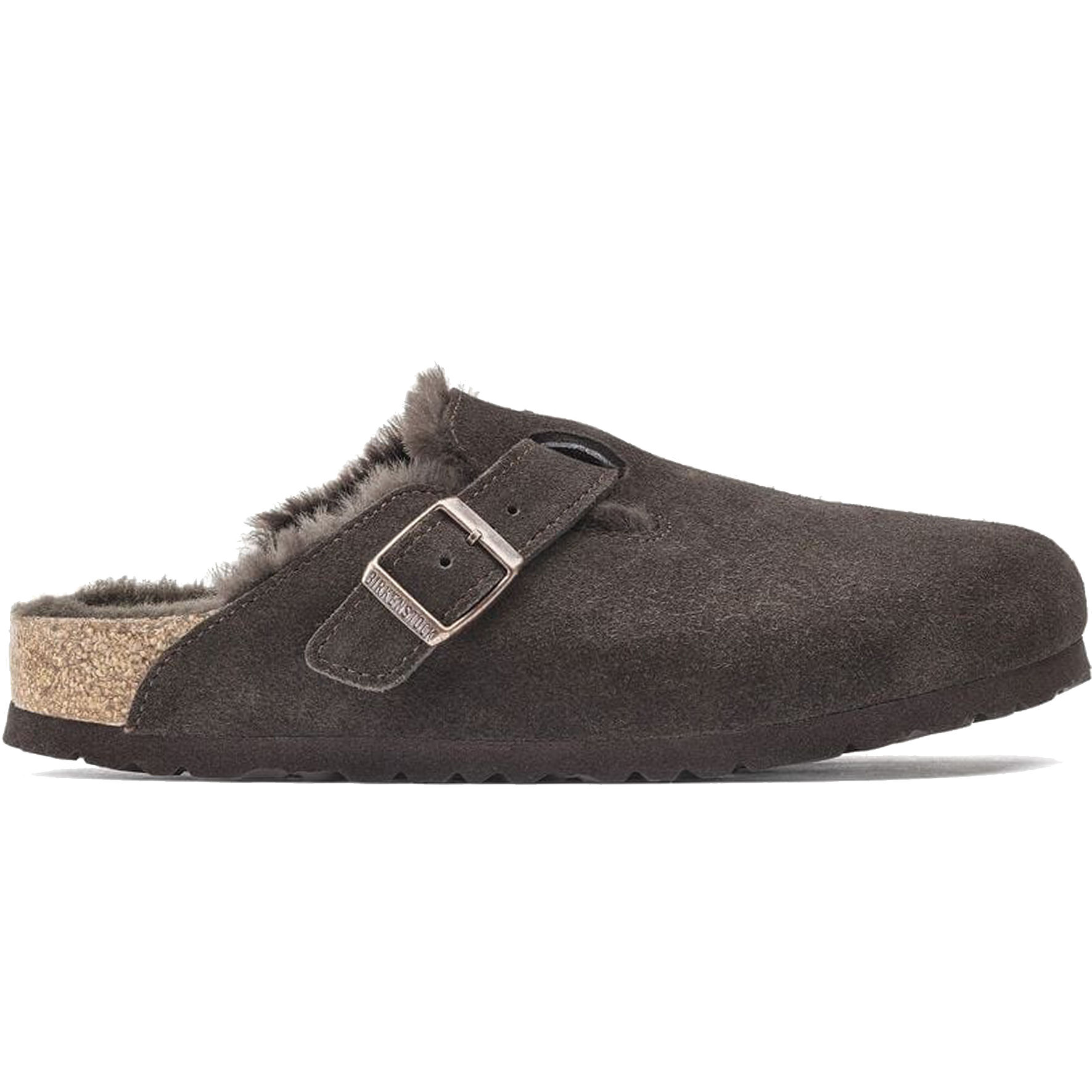 MIXTE BIRKENSTOCK BOSTON SHEARLING SUEDE MOCHA