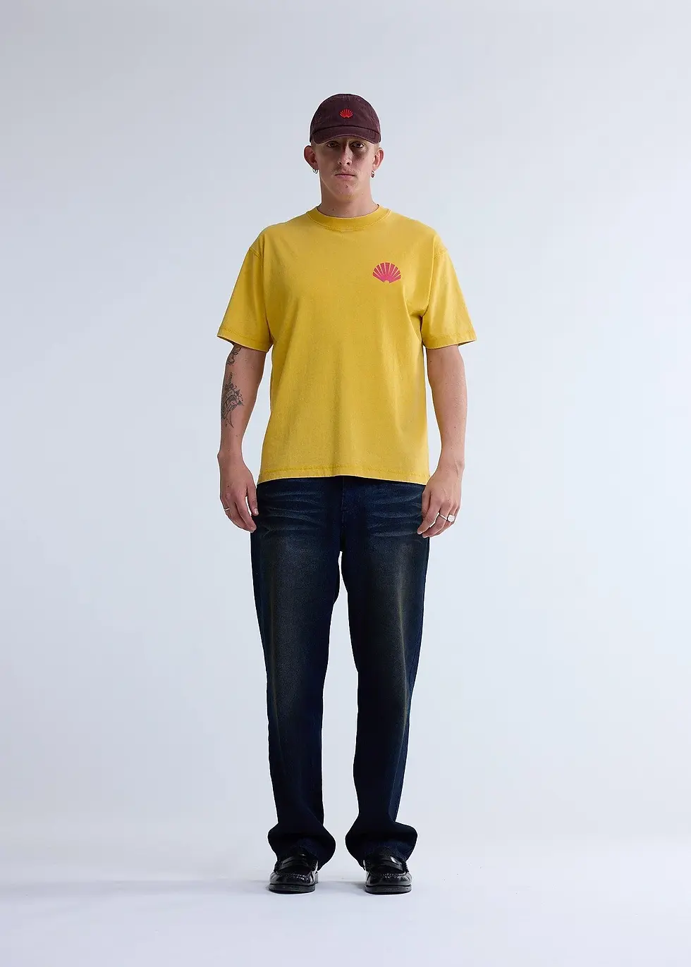 Miniature : NEW AMSTERDAM SURF ASSOCIATION T-SHIRT LOGO SUN YELLOW RED