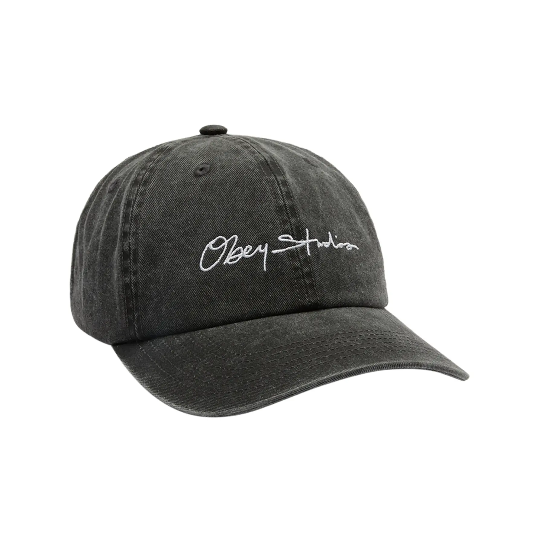 OBEY CASQUETTE SIGNATURE 6 PANEL PIGMENT BLACK