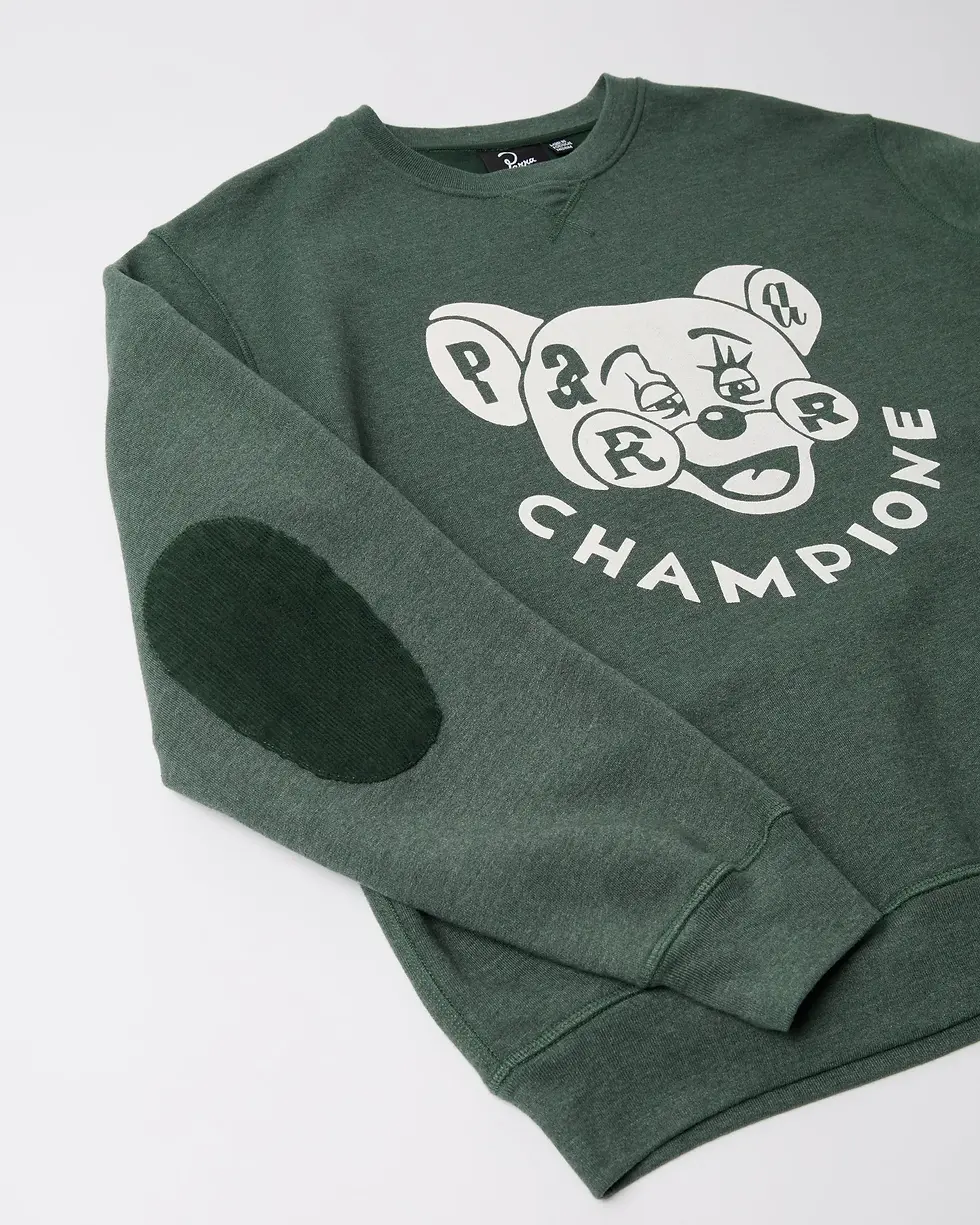 Miniature : BY PARRA CREWNECK TIRED CHAMPIONE PINE GREEN