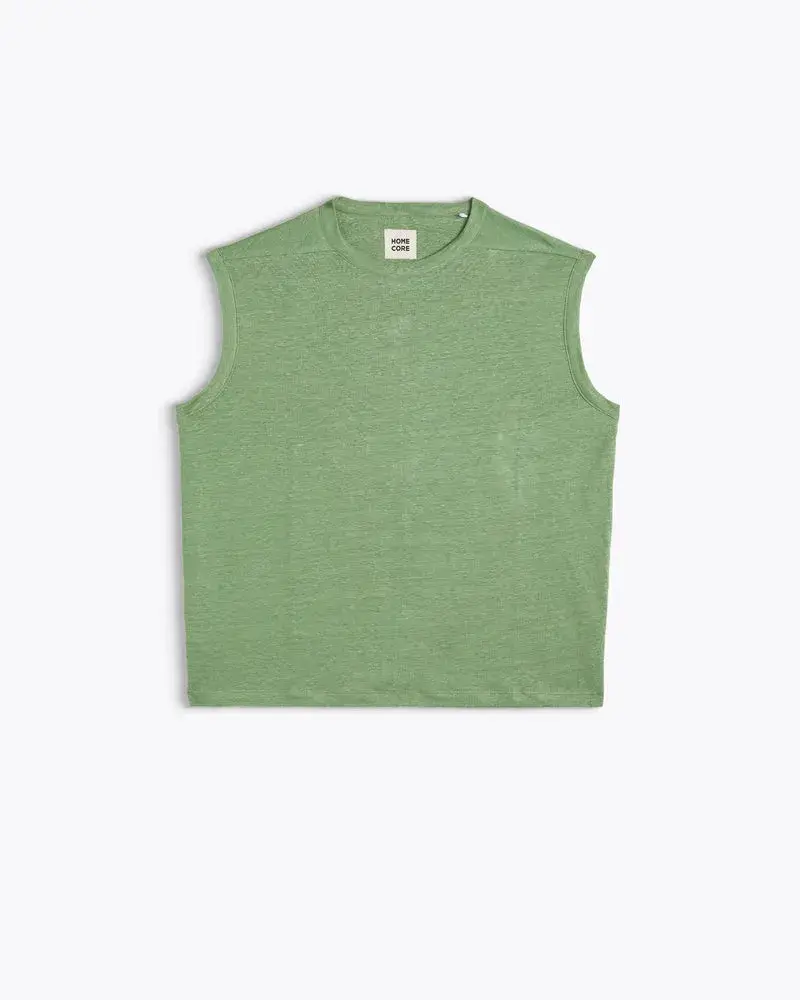 Miniature : W HOMECORE T-SHIRT TOM LINEN GREEN