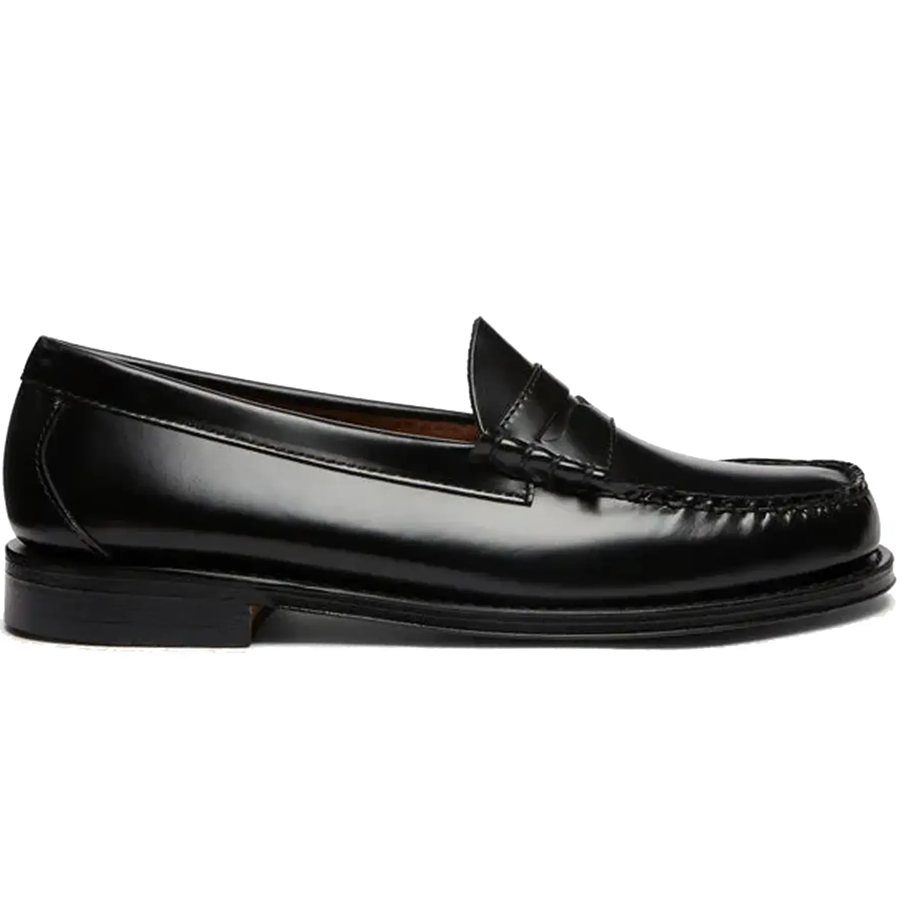 G.H. BASS WEEJUNS LARSON PENNY LOAFERS BLACK LEATHER