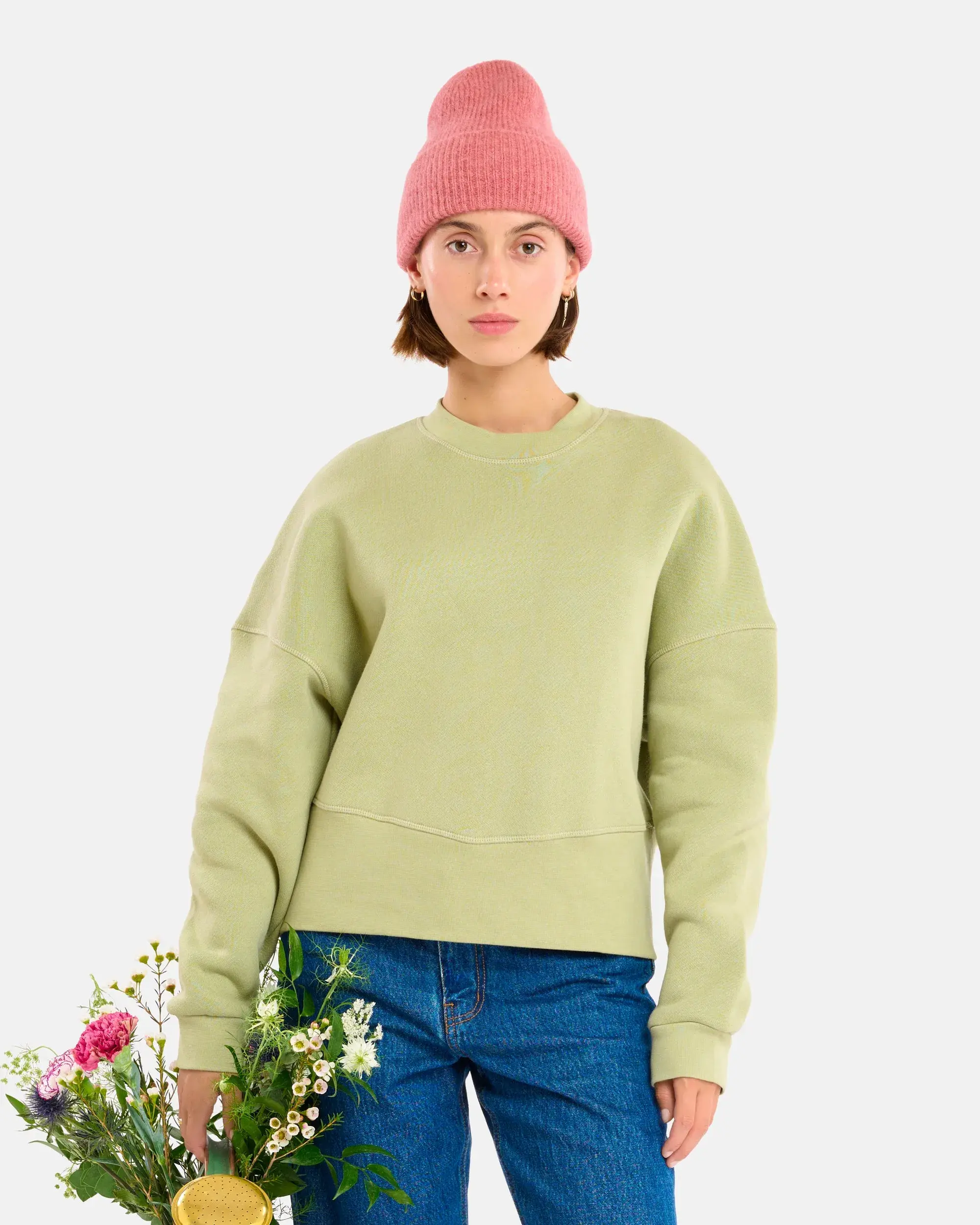 W HOMECORE SWEAT-SHIRT FRAN MISTY GREEN