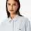 Miniature : W LACOSTE CHEMISE LIN A RAYURES CF0054 BLEU BLANC