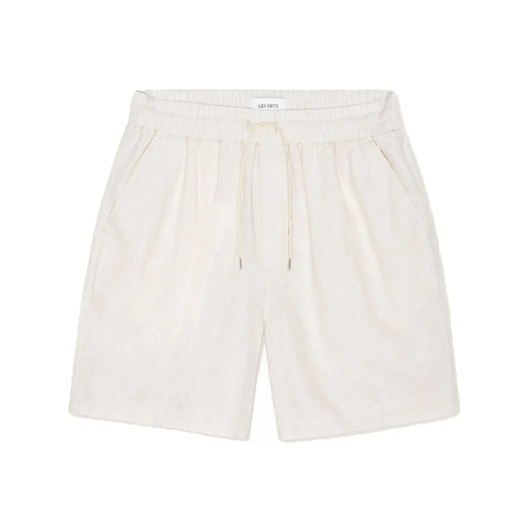 LES DEUX SHORT OTTO LINEN EGGNOG WHITE