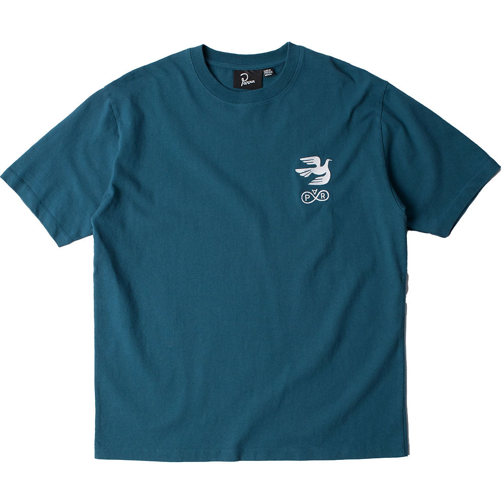BY PARRA T-SHIRT INFINITE BIRD LOGO BLUE