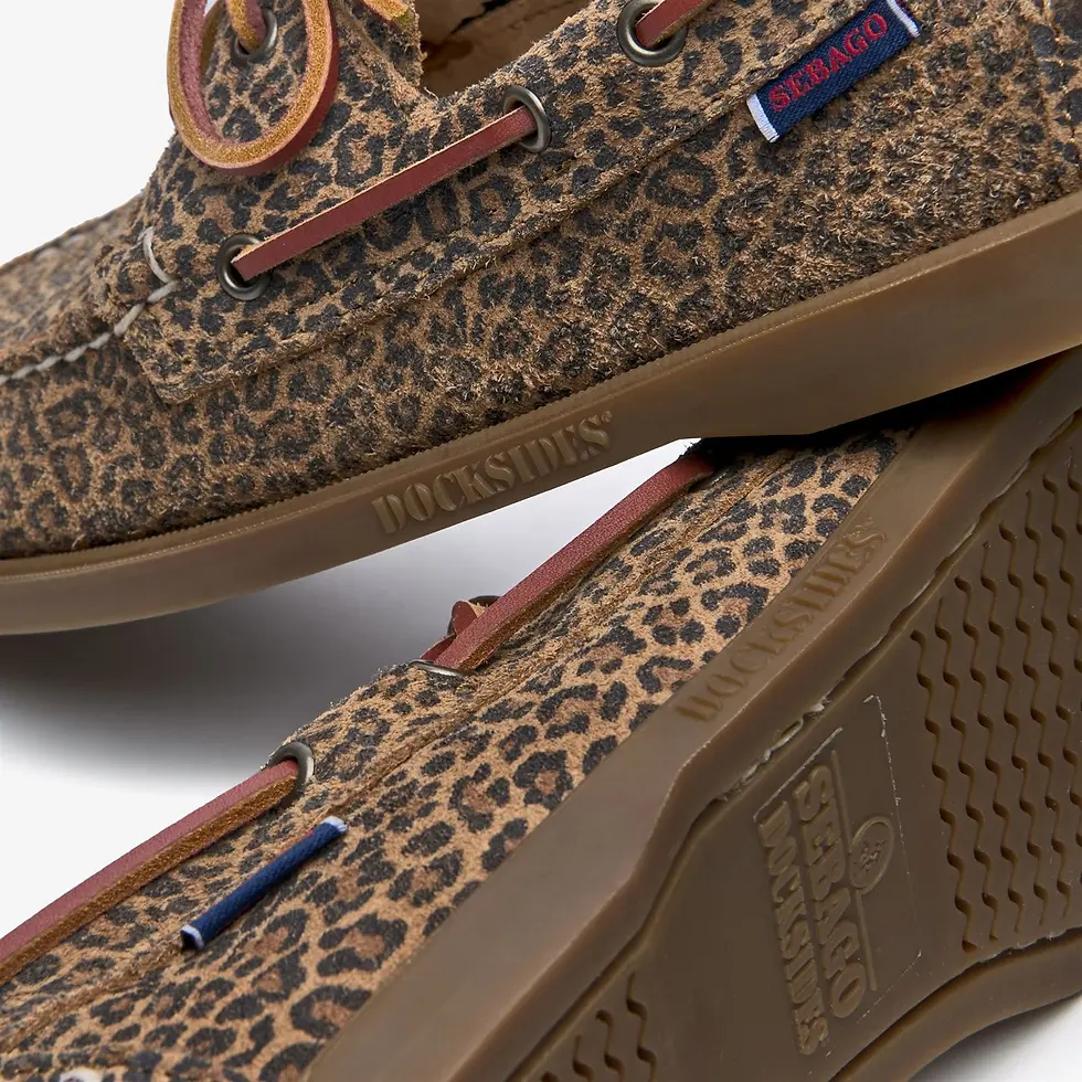 Miniature : W SEBAGO PORTLAND FLESH OUT PRINT BROWN LEOPARD